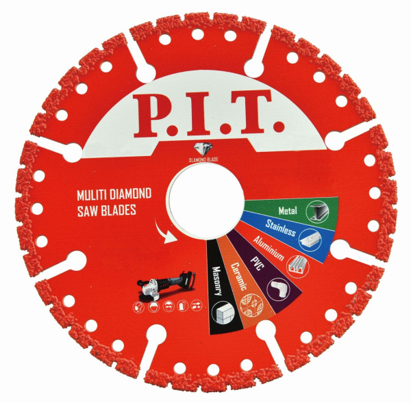 Диск алмазный сегментный по металлу P.I.T. 125x22,2x2,2 мм(ACTW11-0125)
