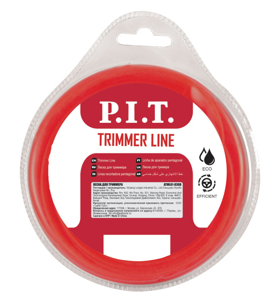 Леска для триммера квадрат P.I.T. 15 м x 3,0 мм, блистер(ATML01-S30D)